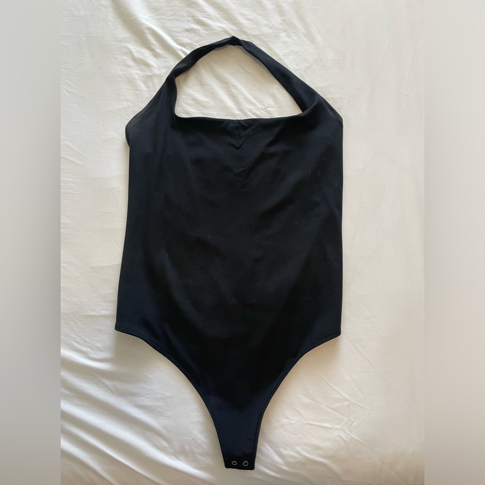 Abercrombie halter black body suit | Large